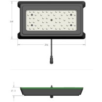 TPYJF מנורת LED ספקטרום מלא TF-150 לאקווריומים של שוניות