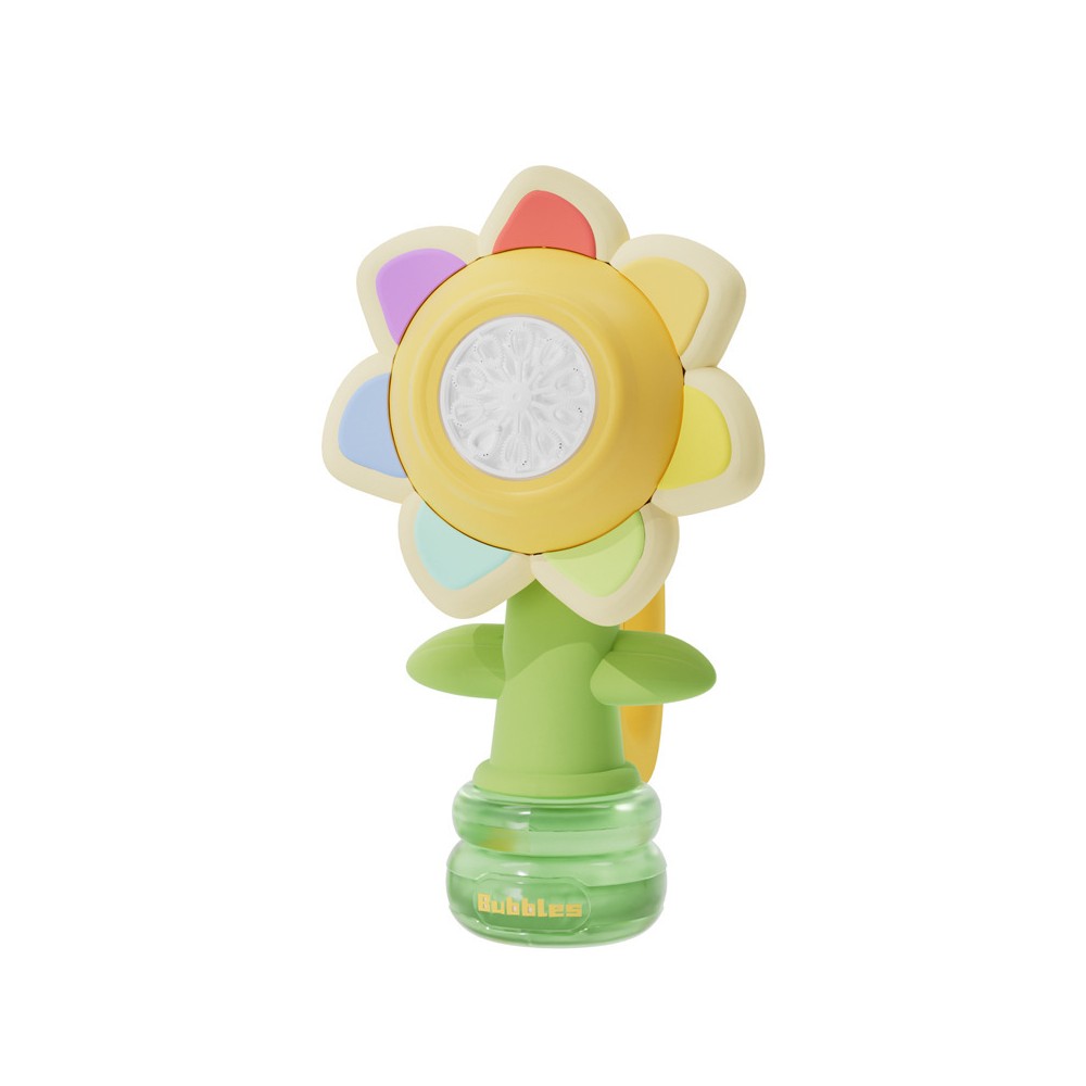 Seven-Color Sunflower Bubble Machine Rechargeable
