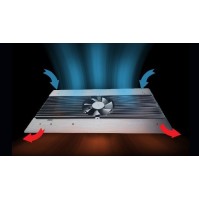 Ventilateur de Taille Portable avec Écran LED, Ventilateur de Refroidissement Rechargeable USB pour Utilisation en Plein Air et 