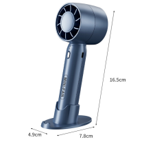 Ventilatore Mini Portatile Senza Pale T10 (2000mAh) con Base Porta Telefono – Ventilatore USB Portatile, Blu/Bianco/Rosa