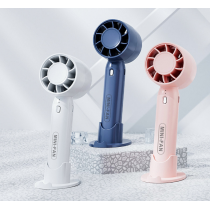 Ventilatore Mini Portatile Senza Pale T10 (2000mAh) con Base Porta Telefono – Ventilatore USB Portatile, Blu/Bianco/Rosa