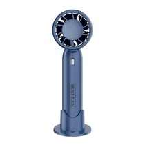 Ventilator portabil mini T10 fără palete (2000mAh) cu suport pentru telefon – Ventilator portabil USB, albastru/alb/roz