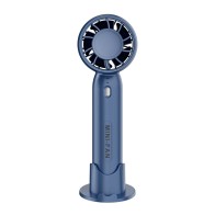 Ventilador Mini Portátil de Mano Sin Aspas T10 (2000mAh) con Base Soporte para Teléfono – Ventilador USB Portátil, Azul/Blanco/R