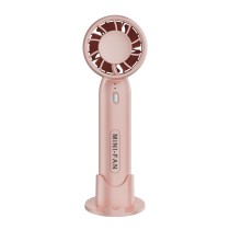 T10 Bladeless Handhållen Mini Fläkt (2000mAh) med Telefonstativbas – USB Portabel Fläkt, Blå/Vit/Rosa