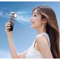 S13 Semiconductor-Cooling Turbo Handheld Fan – Foldable Neck/Desk Mini Fan, USB-C Rechargeable