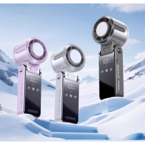 Ventilator portabil turbo pentru răcirea semiconductoarelor S13 – ventilator mini pliabil pentru gât/masă, reîncărcabil USB-C