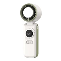 USB Portable Turbo Handheld Fan with Cooling Assist and Digital Display (Up to 199 Speeds)