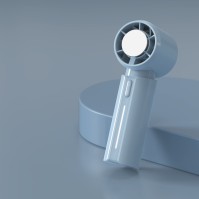 USB Portable Turbo Handheld Fan with Cooling Assist and Digital Display (Up to 199 Speeds)