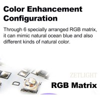 Zetlight A8 UFO Reef Aquarium LED Light Full Spectrum 90W