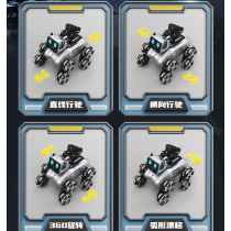 Παιχνίδι Μηχανικό Σκυλάκι με 8-τροχούς Omni-Drift Gesture RC (2.4GHz, Type-C, Πολυλειτουργία)