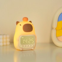 Jam Penggera Pintar Capybara dengan Lampu Malam – Jam Meja USB Boleh Cas yang Comel dari China