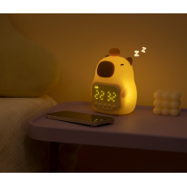 Đồng Hồ Báo Thức Thông Minh Capybara với Đèn Ngủ – Đồng Hồ Để Bàn Đáng Yêu Sạc USB từ Trung Quốc