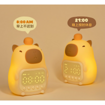 Jam Penggera Pintar Capybara dengan Lampu Malam – Jam Meja USB Boleh Cas yang Comel dari China