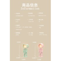 宇航员磁性迷你夜灯机器人 – 圆形/方形头，4种颜色（电池桌面装饰灯）