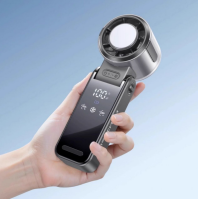 Kipas Tangan Turbo Pendingin Semikonduktor S13 – Kipas Mini Lipat Leher/Meja, Dapat Diisi Ulang USB-C