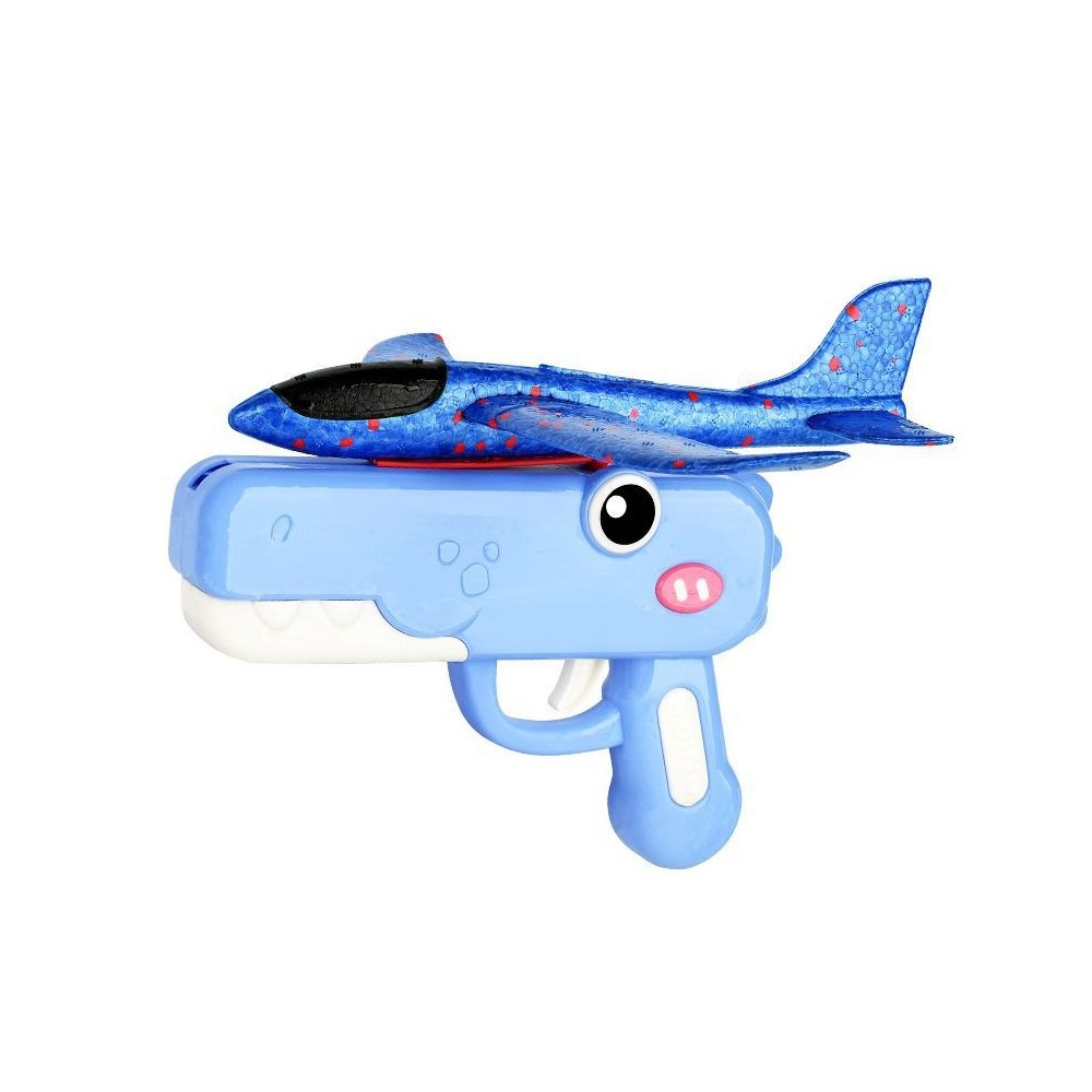 Lanzador de Planeador Dino – Lanzador de Avión de Espuma (Juguete al Aire Libre Sin Baterías)