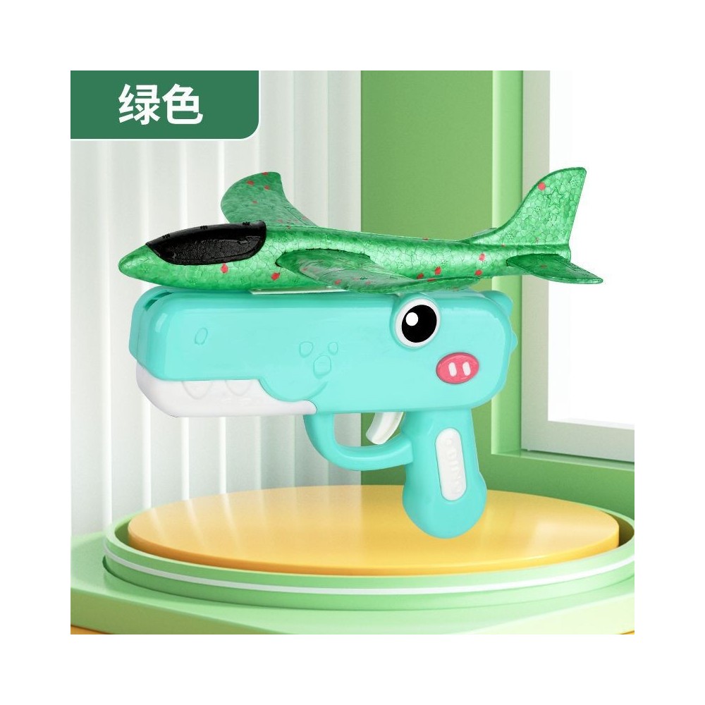 Lanzador de Planeador Dino – Lanzador de Avión de Espuma (Juguete al Aire Libre Sin Baterías)