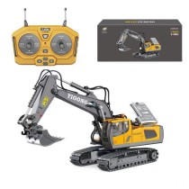 2.4G 11 Kanallı Alaşım RC Ekskavatör – 680° Dönüş, Işıklar ve Ses