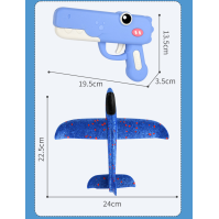 Lanzador de Planeador Dino – Lanzador de Avión de Espuma (Juguete al Aire Libre Sin Baterías)