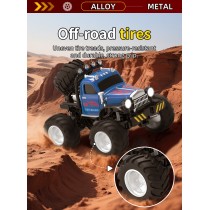 Mini Camion Monstru Off-Road din Aliaj RC – 2.4G, 3 Viteze, Lumini LED (JJRC)