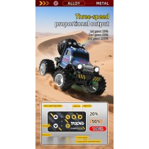 Mini Alaşım RC Off-Road Canavar Kamyon – 2.4G, 3 Hız, LED Işıklar (JJRC)
