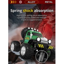 Mini Alaşım RC Off-Road Canavar Kamyon – 2.4G, 3 Hız, LED Işıklar (JJRC)