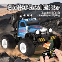 Mini Alloy RC Off-Road Monster Truck – 2.4G, 3-snelheden, LED-verlichting (JJRC)