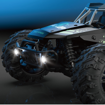 1:16 4WD Alloy RC Off-Road Truck – Hoge Grip Banden, 2.4GHz, LED Verlichting