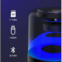 Z5 Glass-Dome RGB Bluetooth Speaker – 360° Desktop Bass Speaker from China (Retail, Wholesale & Dropshipping)