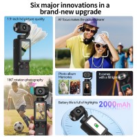 1080P كاميرا الحركة المحمولة باليد المزودة بشاشة 1.9-Inch