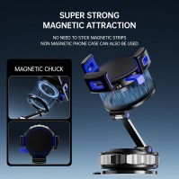 Suporte de telefone para carro com sucção magnética com matriz magnética N52
