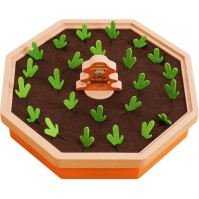 Joc de masă Montessori Carrot Pull cu 24 de morcovi colorați