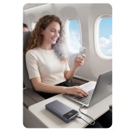 Faltbarer USB Handventilator mit LED Display und TEC Kühlplatte