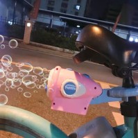 Mesin Gelembung Listrik Pemasangan Sepeda dengan Lampu