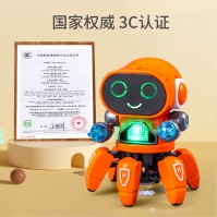 Six-Claw Dancing Robot Toy with Lights, Music & Obstacle Avoidance
