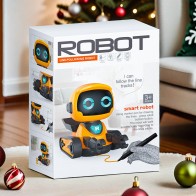 Kreslicí robotická hračka sledující čáru s fixem, světly a zvukem