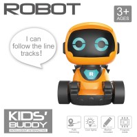 Mainan robot melukis ikut garisan dengan penanda, lampu dan bunyi