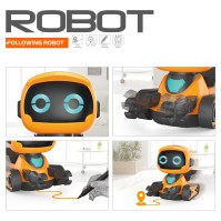 Jucărie robot de desen urmăritor de linie cu marker, lumini și sunet