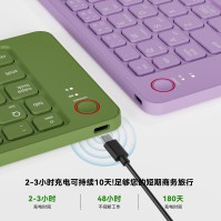 Papan Kekunci Bluetooth Boleh Dilipat Tanpa Wayar untuk Telefon, Tablet dan Komputer riba