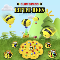 Stolní hra s magnetickými korálky Little Bee – Tréninková hračka z kolekce Honey Collection (hráči 2 nebo 4)