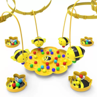 Little Bee Magnetic Bead Board Game – Honey Collection Focus Training Toy (2 or 4 Players)