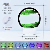 Настільна LED-лампа з рухомим піщаним мистецтвом - декоративний USB-нічник із сімома кольорами
