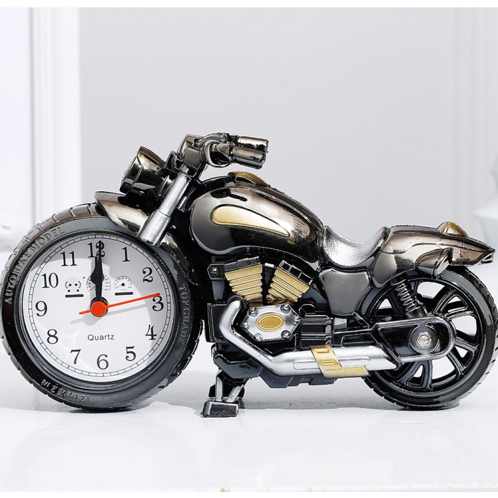 Réveil décoratif en forme de moto