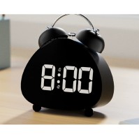 Reloj despertador LED digital con campanas