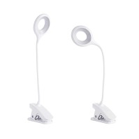 LED مصباح القراءة المشبك USB مع مفتاح اللمس وخيارات قابلة لإعادة الشحن