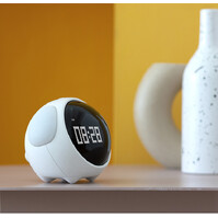 LED expression alarm clock with night light