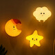Mini moon star cloud rechargeable night light