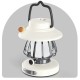 White rechargeable retro snail camping night light