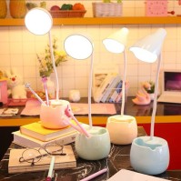 USB LED desk lamp assortment in study and decor setting