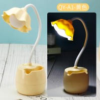 QYA1 yellow flower USB LED desk lamp